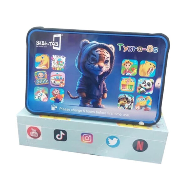 Bebe Tab Tygra 8S – 4GB RAM, 128GB Storage, 8" HD Display Android 12 Kids Tablet - Image 2